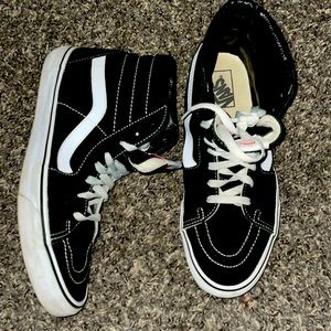 Vans Sk8-Hi Suede Black & White Sneakers